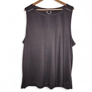 Xersion Quick-Dri Run Tank In Black Size XXL